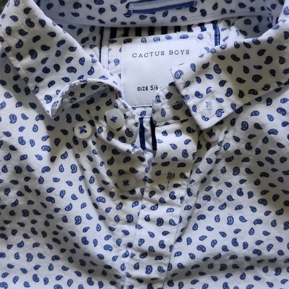 Kids' Lemon Print, Olive, and Polka Dot Shirts Set
